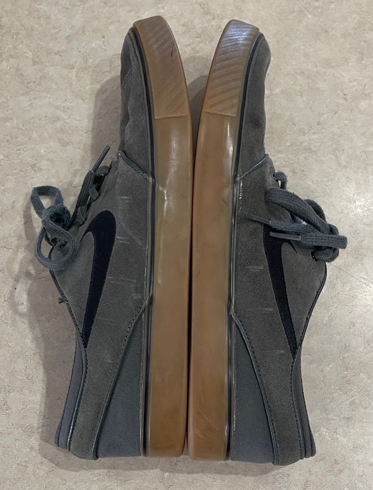 Nike SB Stefan Janoski Gray Suede Gum Sole Skateboarding Men’s Sz 11