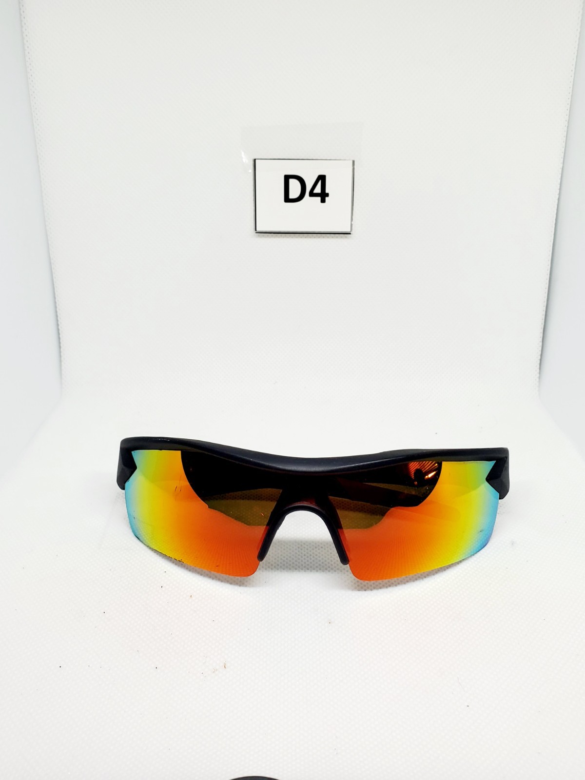 sunglasses plastic half rim battle vision bulb head 1418