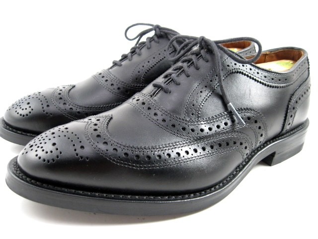 Allen Edmonds “MCALLISTER” Wingtip Oxfords 8 EEE Black DAINITE SOLES(618N)