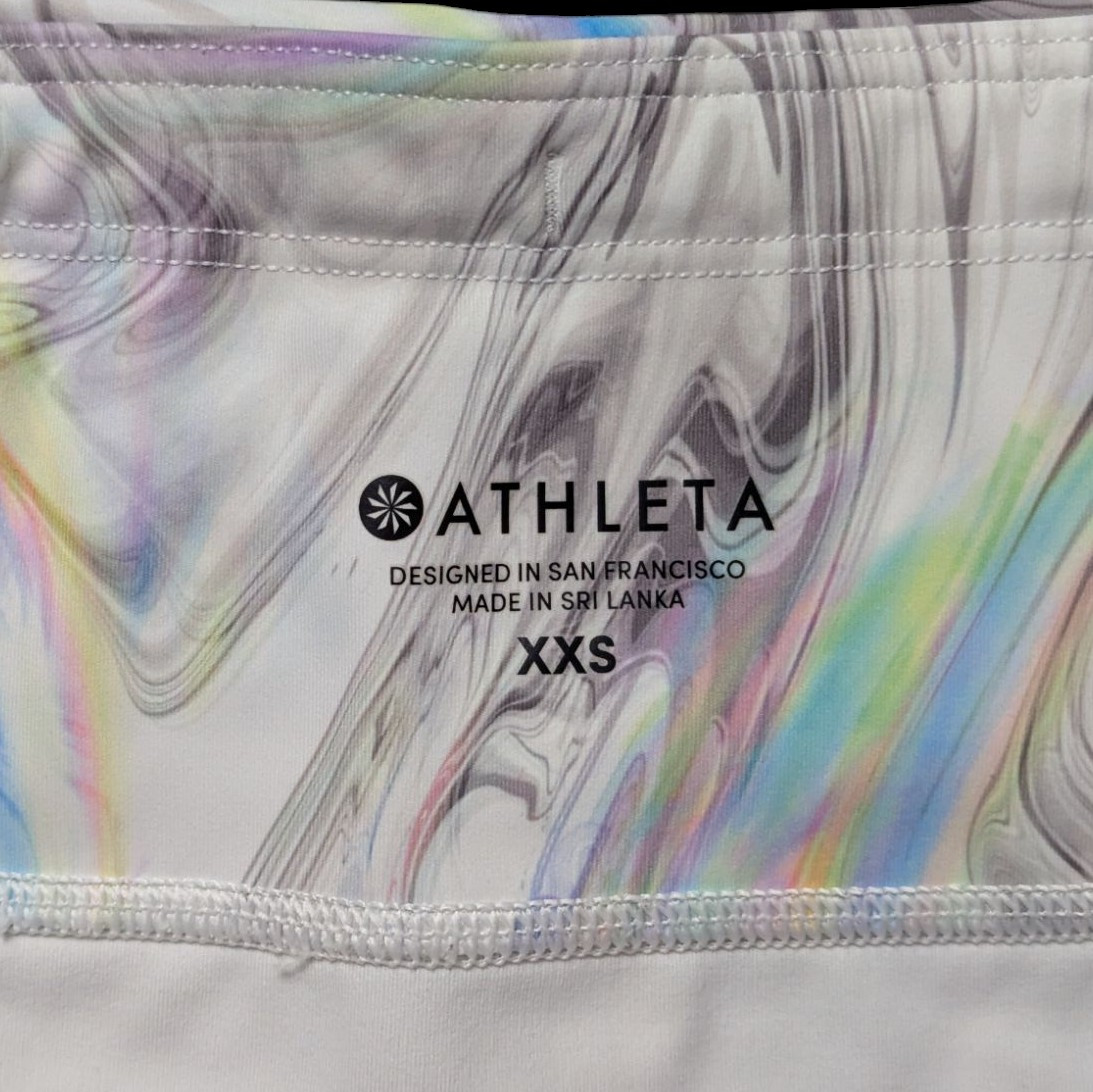 Athleta Contender Opal Capri Leggings Women’s Size XXS Tight Pockets Drawstring