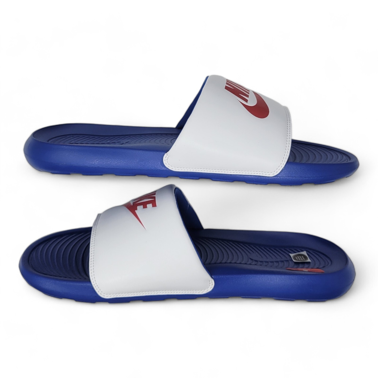 Nike Victori One Athletic Slides Men’s Sizes 14/15 Red/White/Blue Sport Sandals