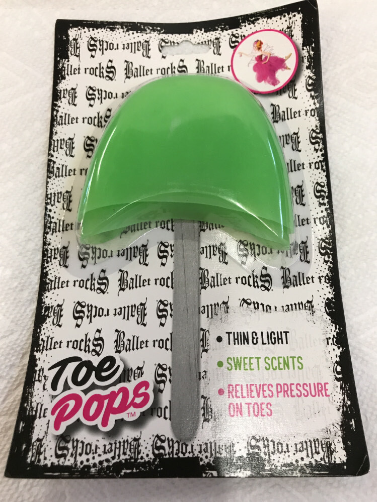 Ballet Rocks Kiwi Scented toe pops, Gel toe pads. Case of 6. Dance Studio (8i)