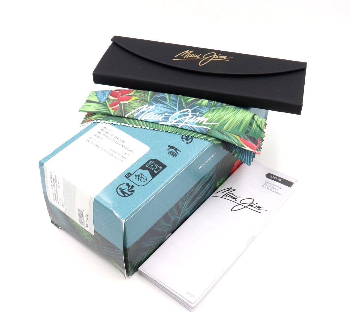 New Maui Jim WORLD CUP Black Rubber Gray Sunglasses 266-02MR / MJ0266S-001 $289
