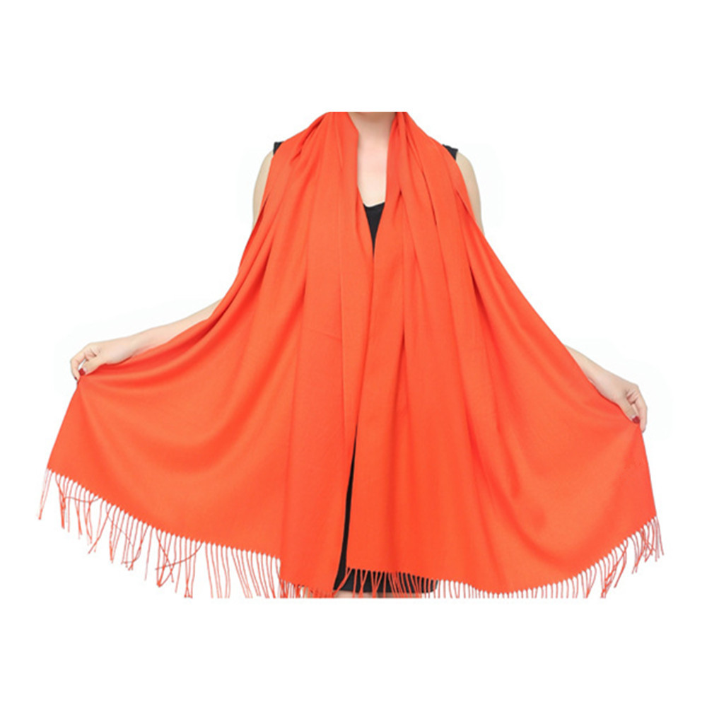 All Seasons Soft Silky Solid Pashmina Scarf Shawl Wrap Stole Wool Silk Blend