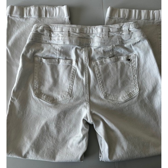 Tommy Hilfiger White Relaxed Straight Leg Pants Womens 8 29 Waist Casual Denim