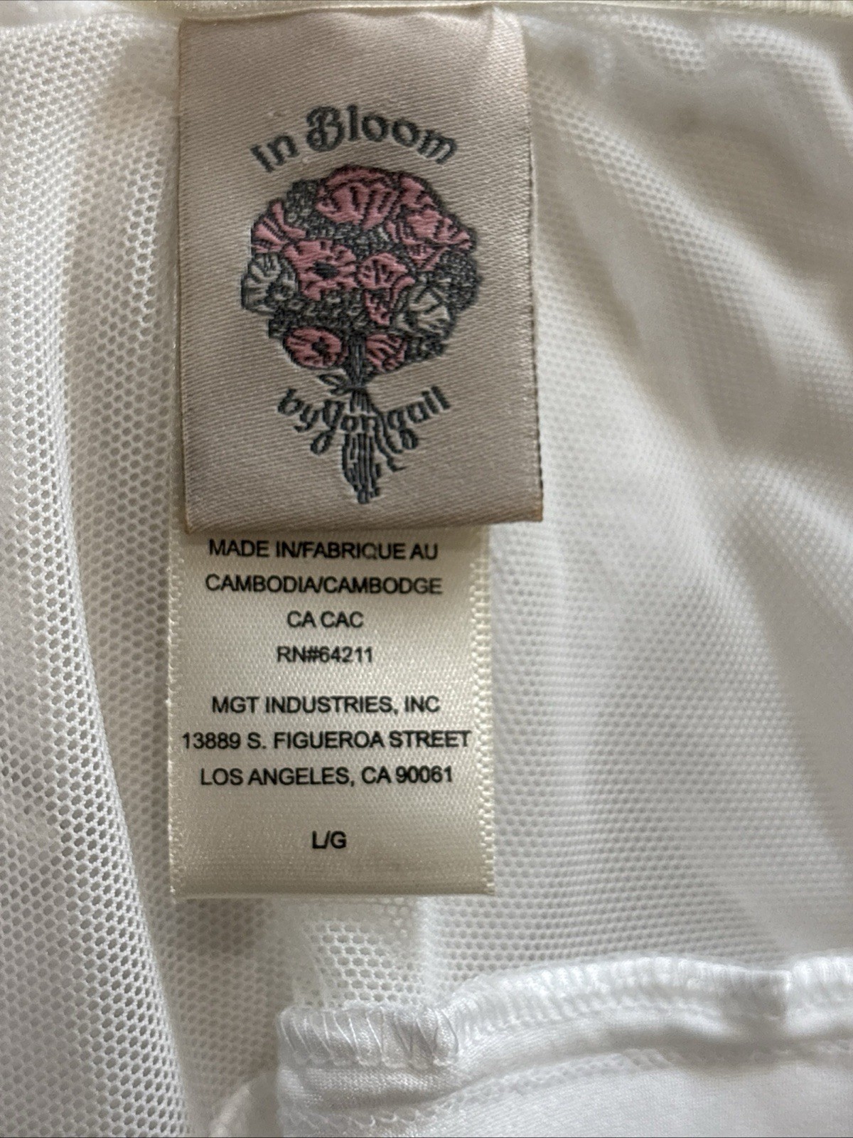 Stunning In Bloom by Jonquil Ivory Bridal Robe Chemise Set L New With Tags