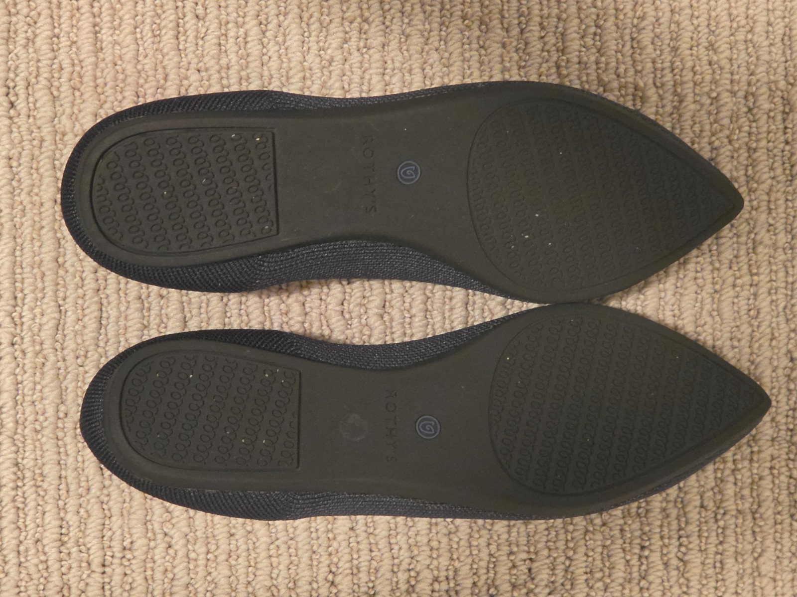 Rothy’s The Point II Women’s Knit Flat Shoes Comfort Washable in Navy Blue 8.5
