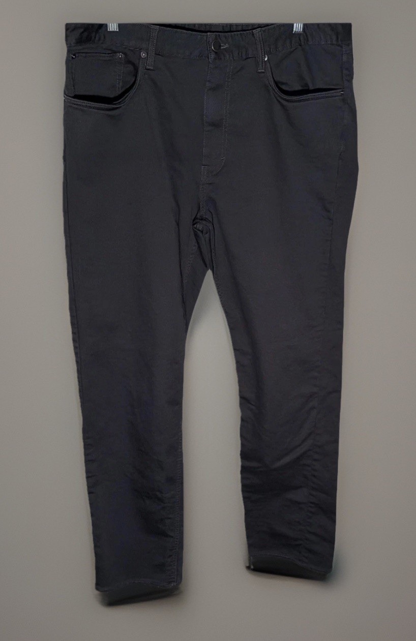 Quince Comfort Stretch Traveler Pants Men 38×34 But Fit Like 38×32 Dark Charcoal
