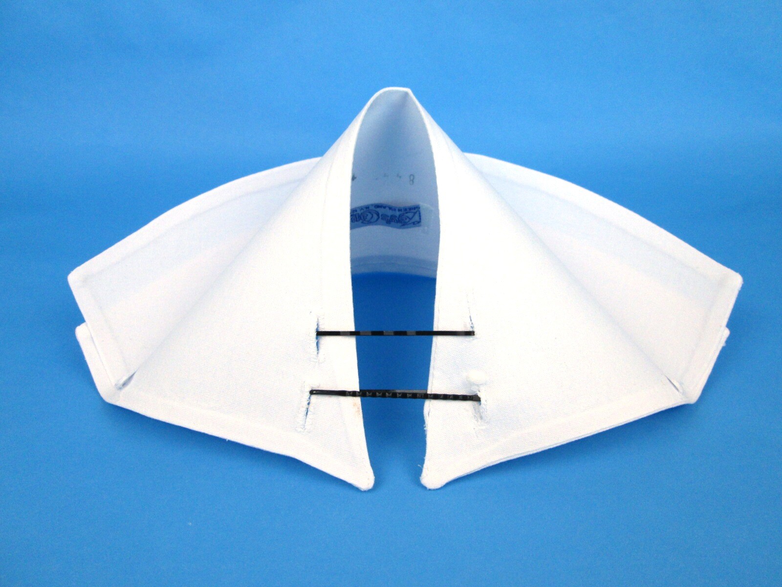 NURSE CAP PEAKED CROWN DOUBLE CUFF COSTUME HAT SMALL PETITE CHILD WHITE COTTON