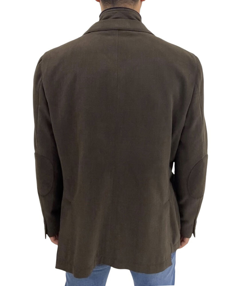 REPORTER Mens Jacket, Size 58 Moss Green Cotton Canvas with Chest, -50%.