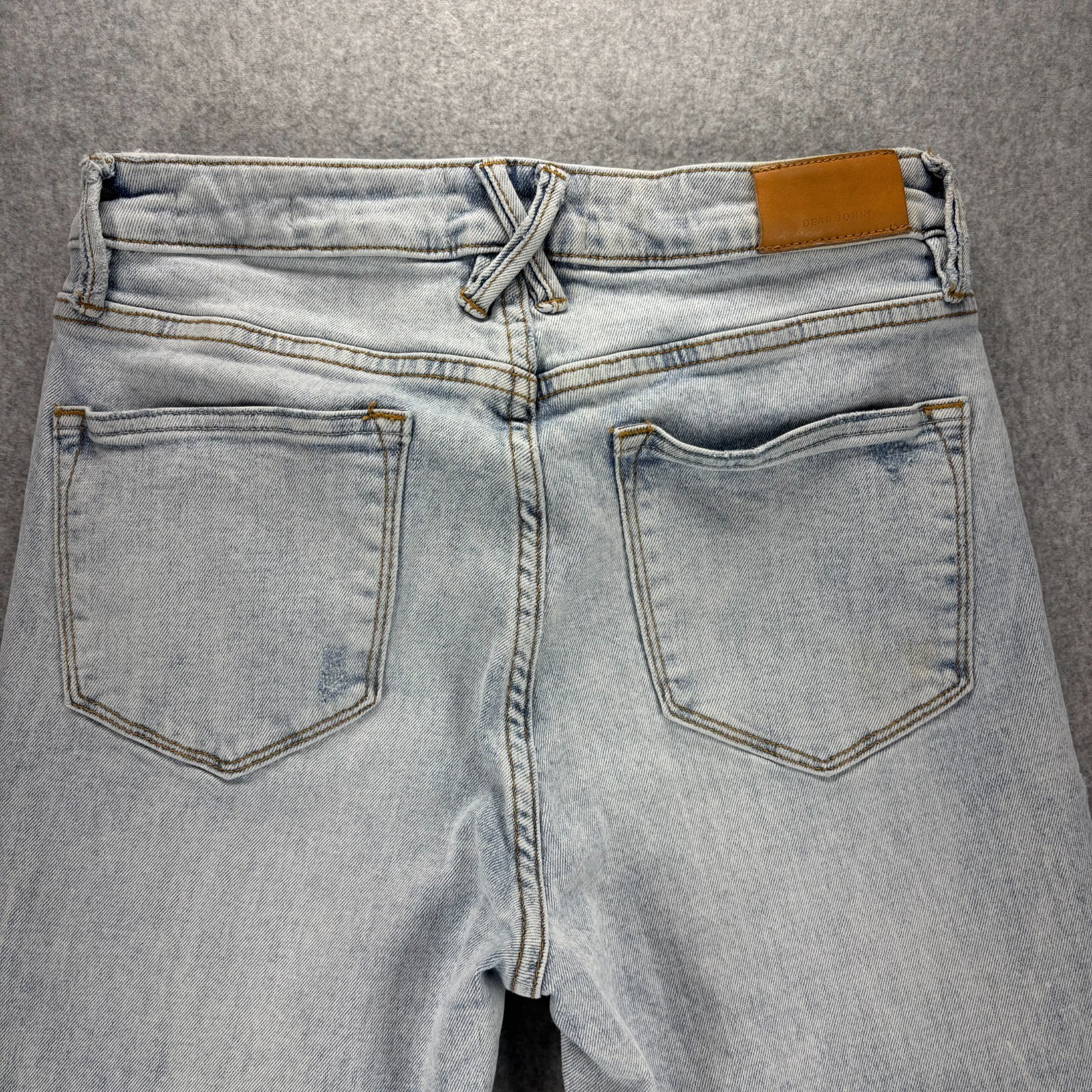 Dear John Olivia High Rise Jeans Size 30 Light Wash Distressed Stretch Grunge