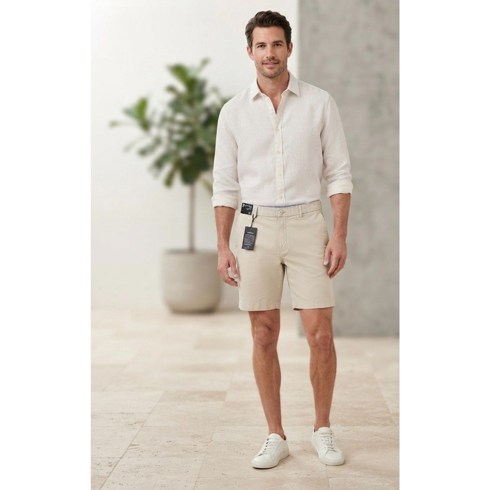 Cremieux Men’s Shorts Size 38 Cream New With Tags NWT