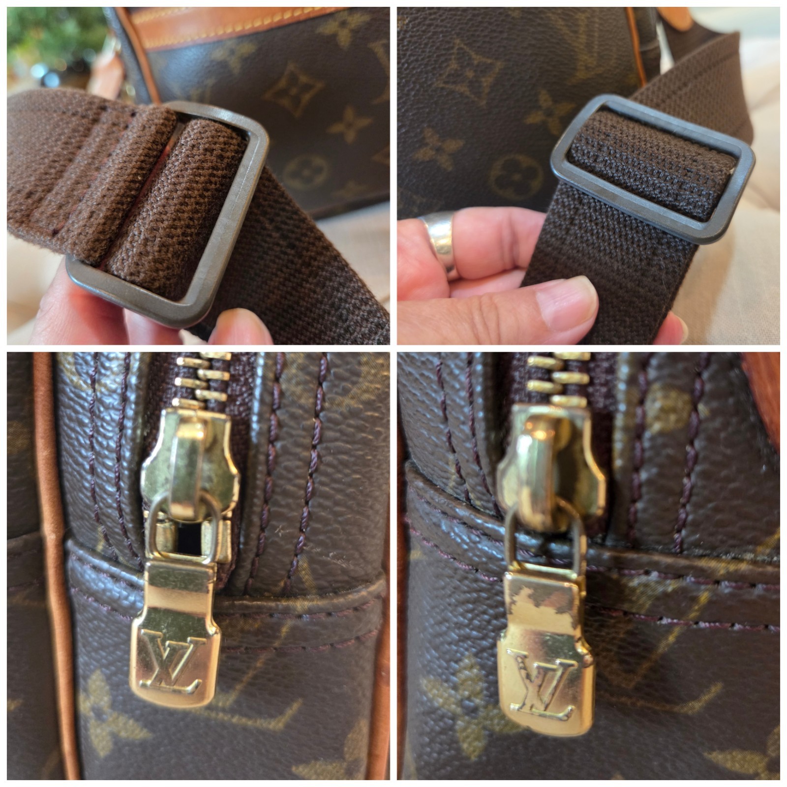 Louis Vuitton LV Monogram Logo Reporter PM Crossbody Bag M45254 France