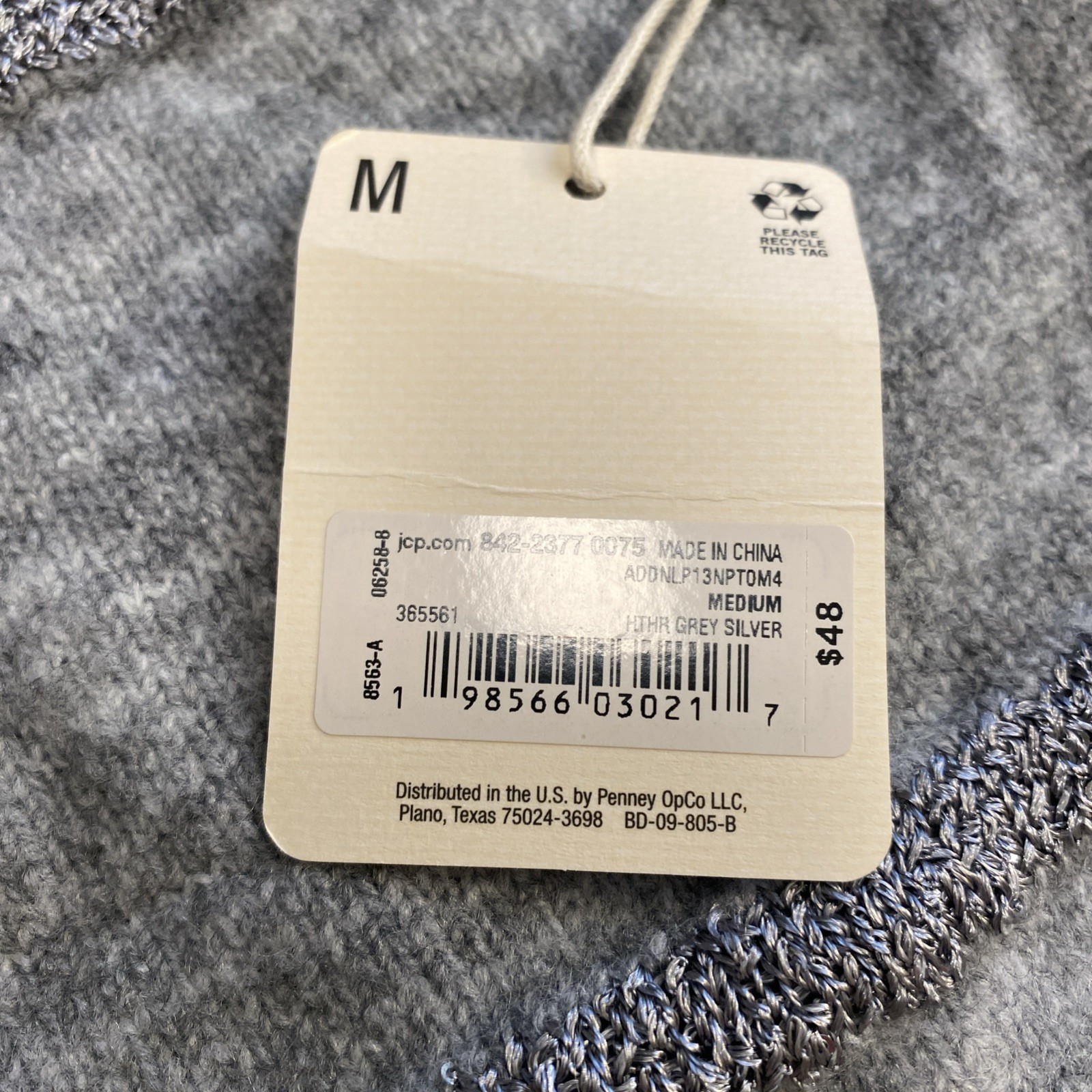 NWT Women’s a.n.a. Silver & Gray Sweater Size M