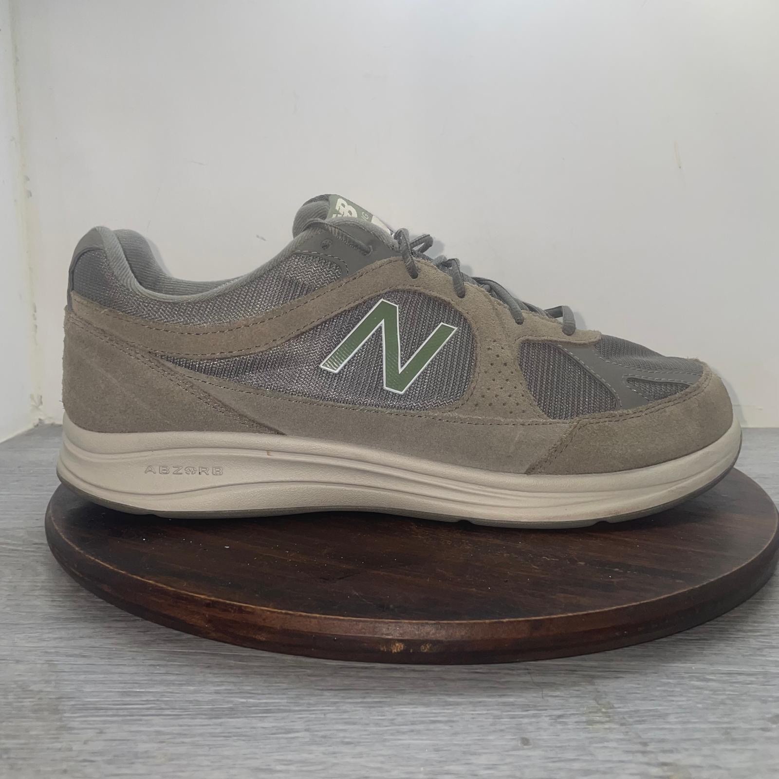 New Balance 877 Walking Shoes Men’s 12 4E Extra Wide Grey Silver MW877GT Sneaker