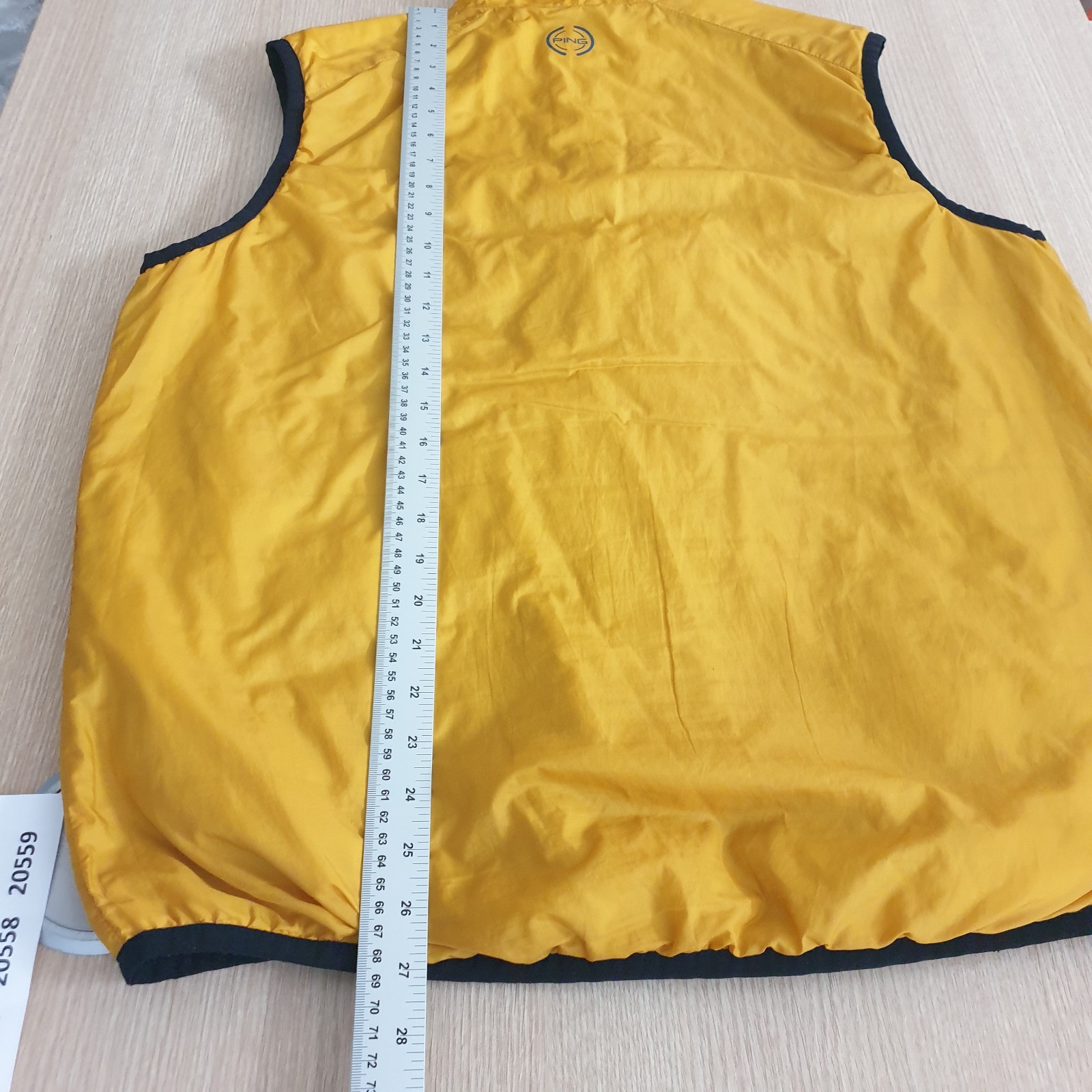 Ping Golf Gilet Mens Medium Blue Yellow Reversible Sensorwarm Bodywarmer Vest