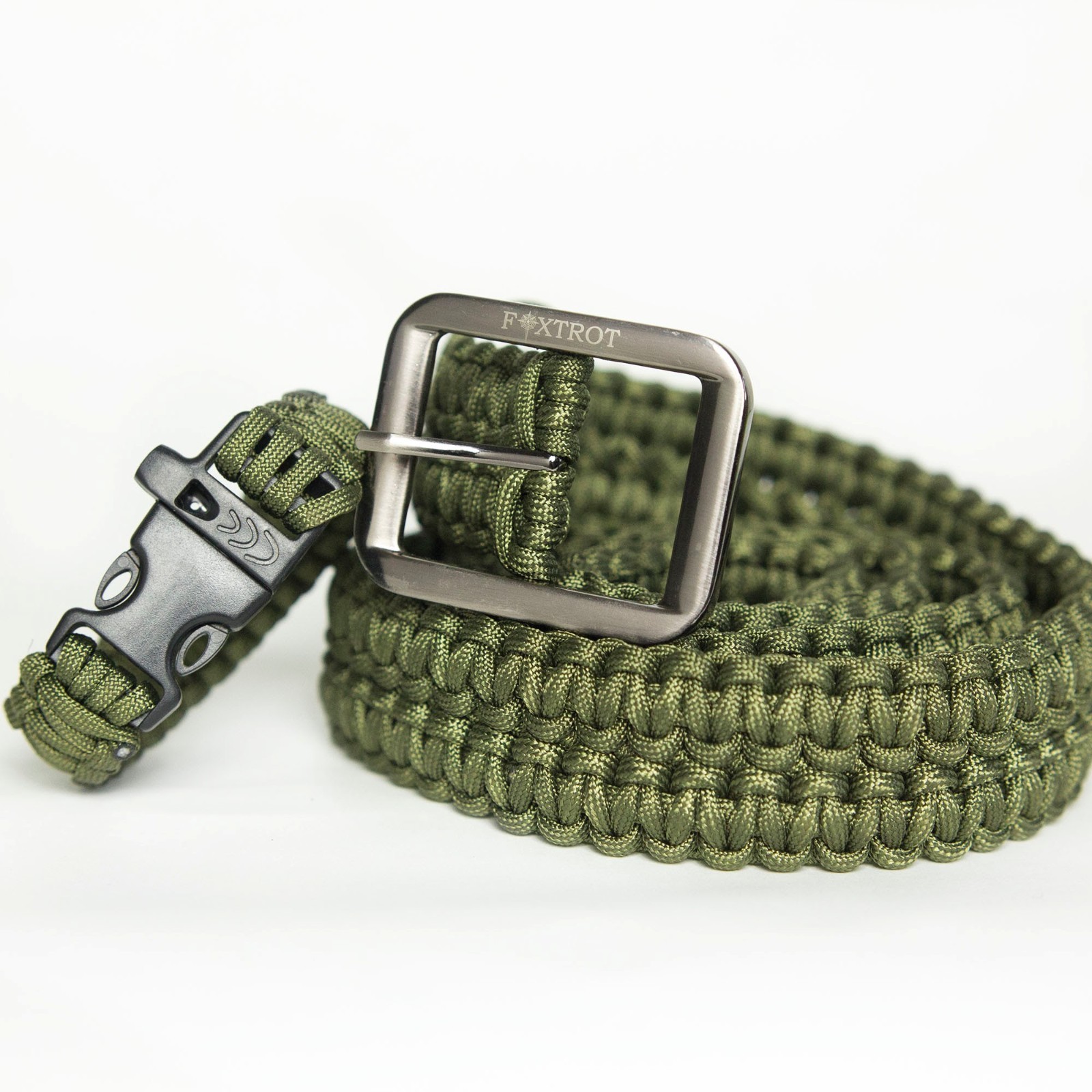 FOXTROT 550lb Survival Military Grade Paracord Belt with FREE Matching Bracelet