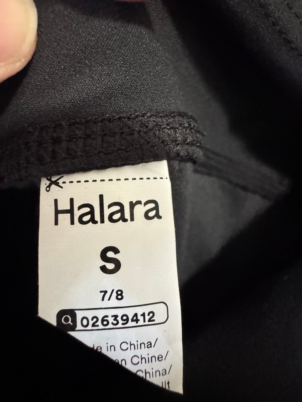 Halara UltraSculpt™ High Waisted Scrunch Butt Lifting Black 7/8 Leggings Small