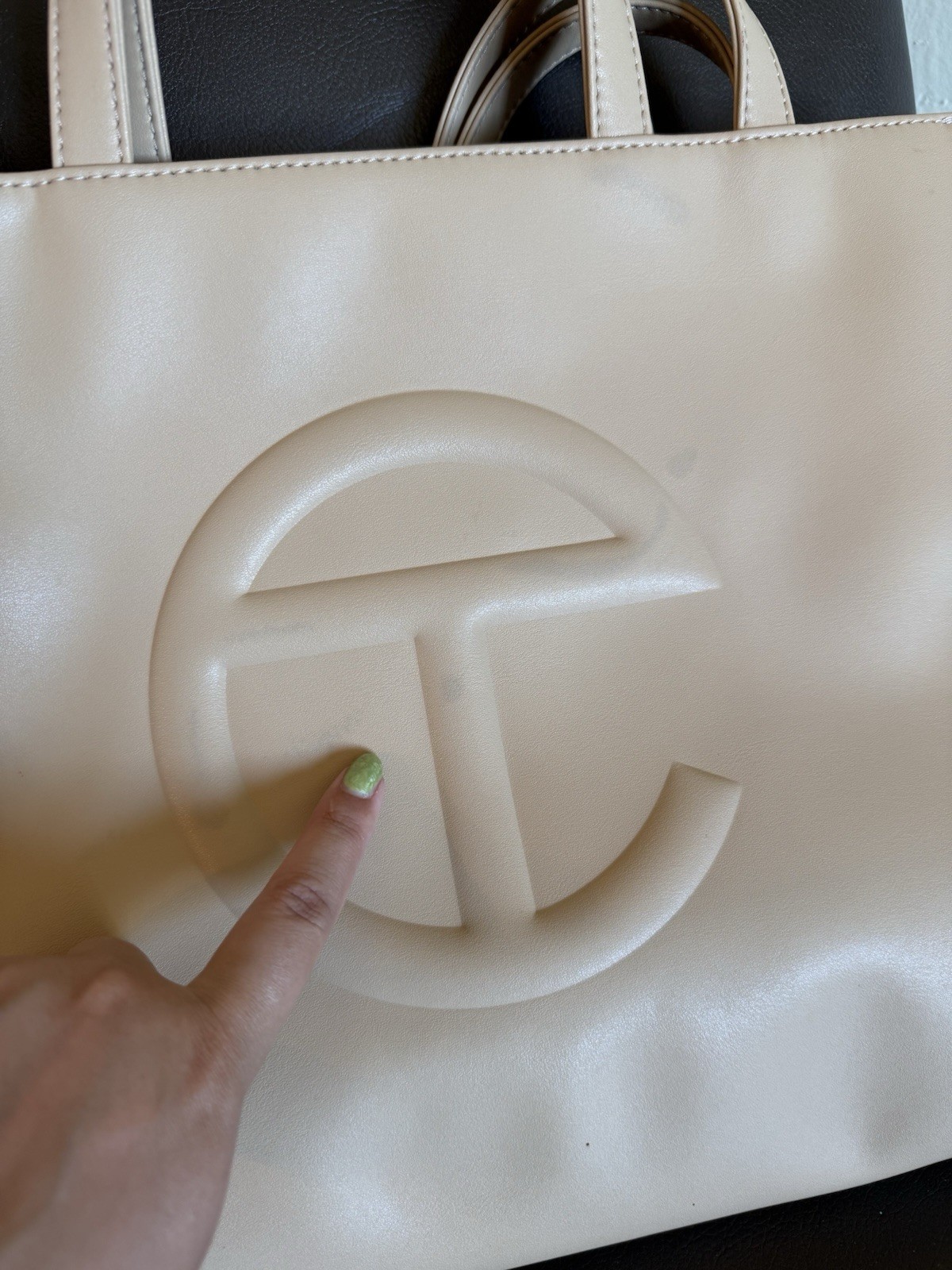 Telfar Medium Shopping Bag Cream Vegan Leather