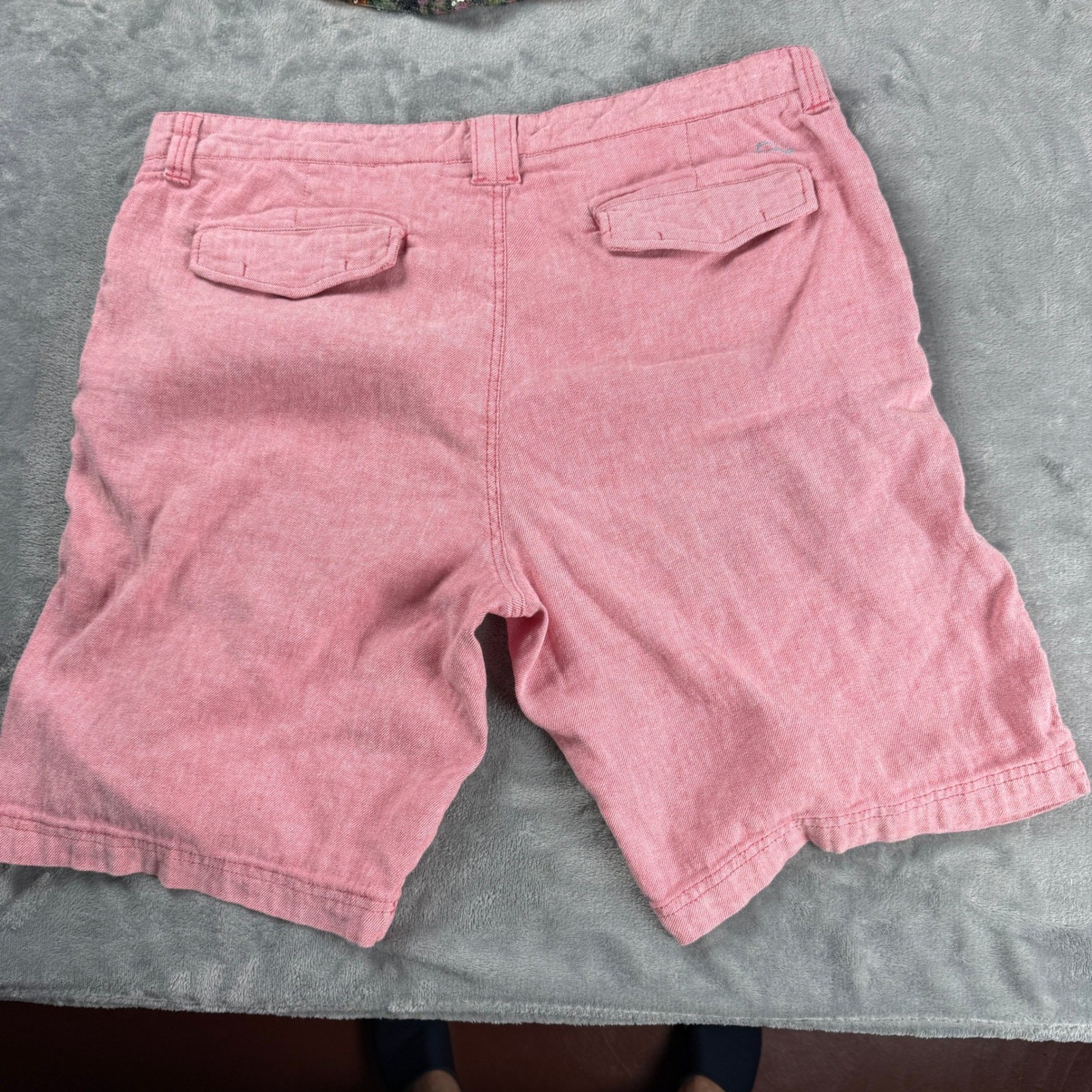 Tommy Bahama Mens 36 Linen Blend Flat Front Shorts Chino pink Summer Resortwear
