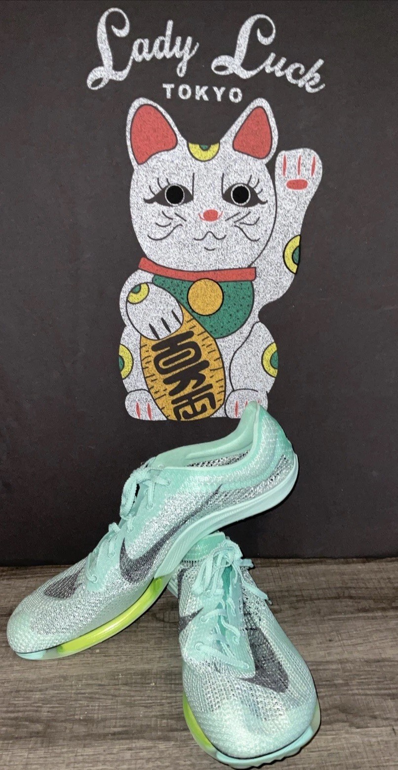 NIKE ZOOM TRACK FIELD VICTORY MESH MINT FOAM SIZE 14 NEW NO BOX NO SPIKE KIT