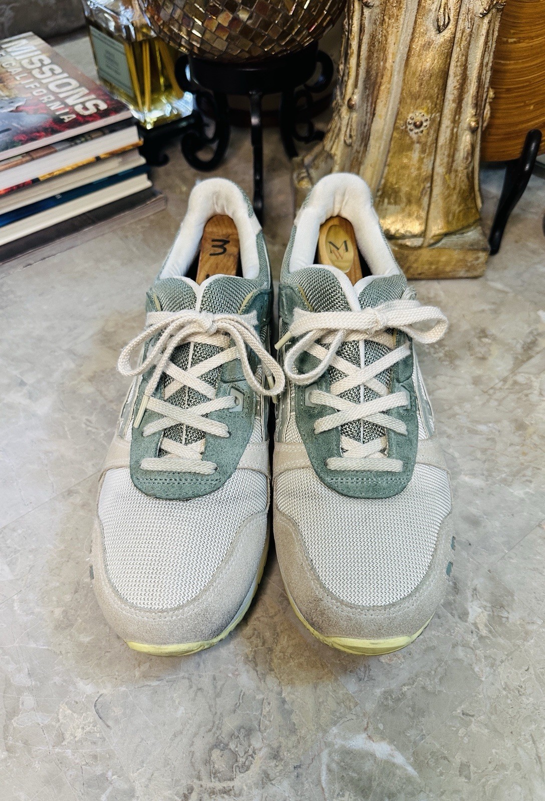 Asics Gel-Lyte III OG Light Sage / Slate Grey Running Shoes Size 10US