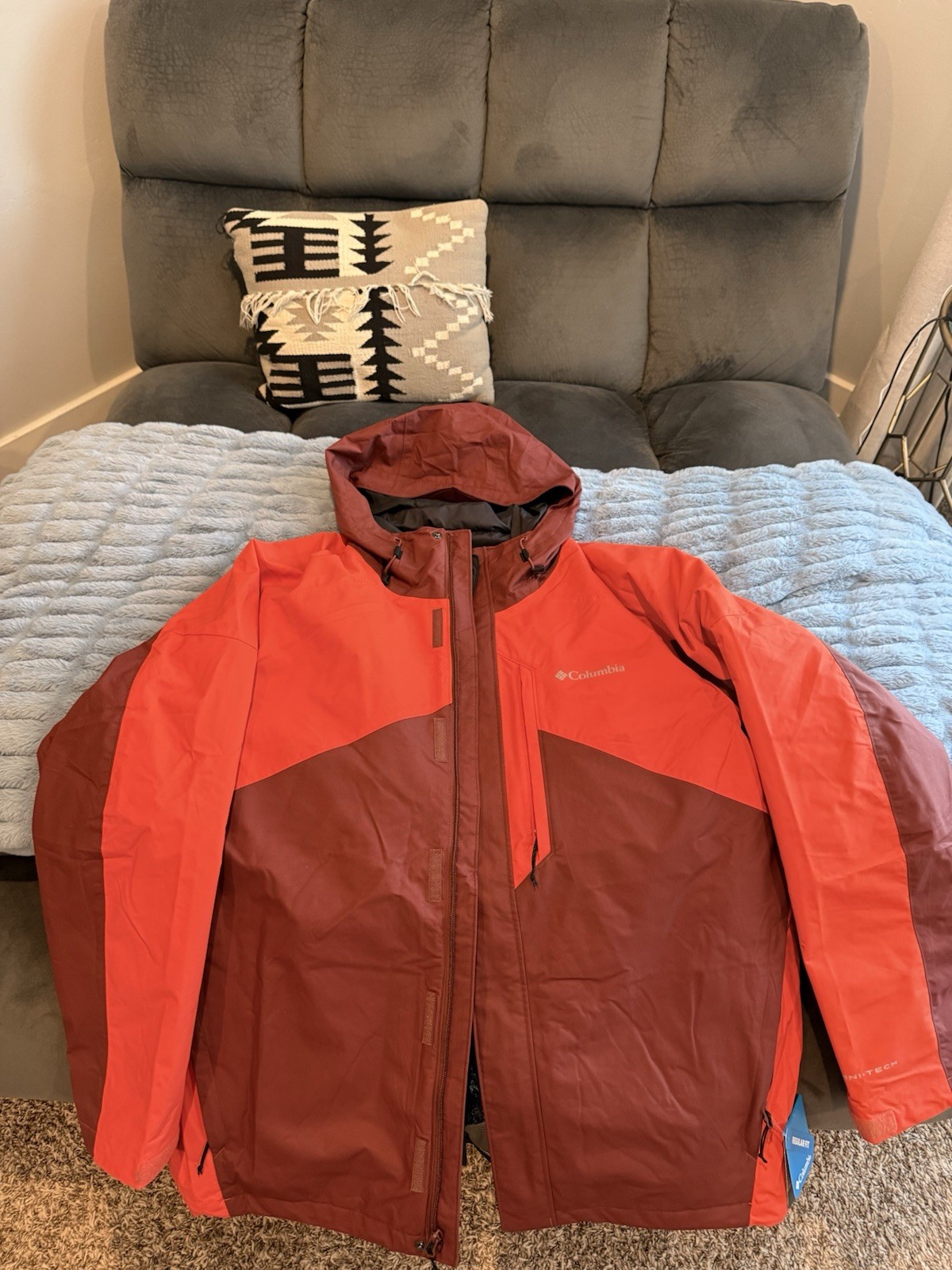 Columbia Nordic Point FS 3 In 1 Interchange Coat – Mens XL – Omnitech Waterproof