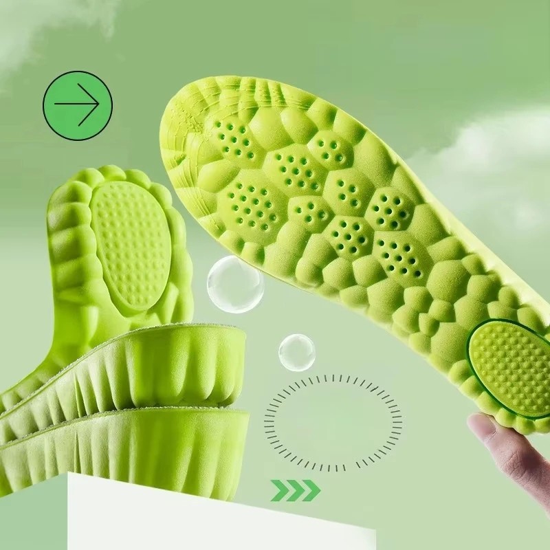 4D Height Increasing Insoles for Men Women Ultra Soft Shoe Inserts US7-12