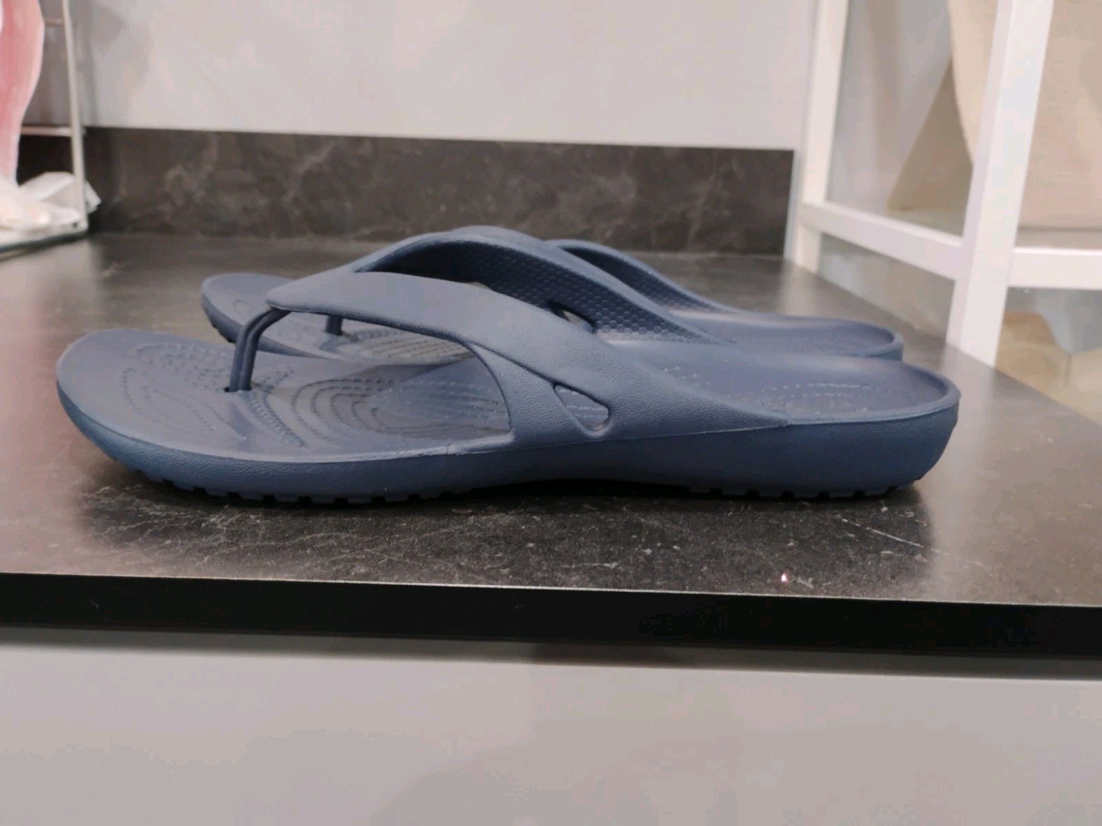 Crocs Kadee II Blue Flip Flops Thong Sandals Size W9
