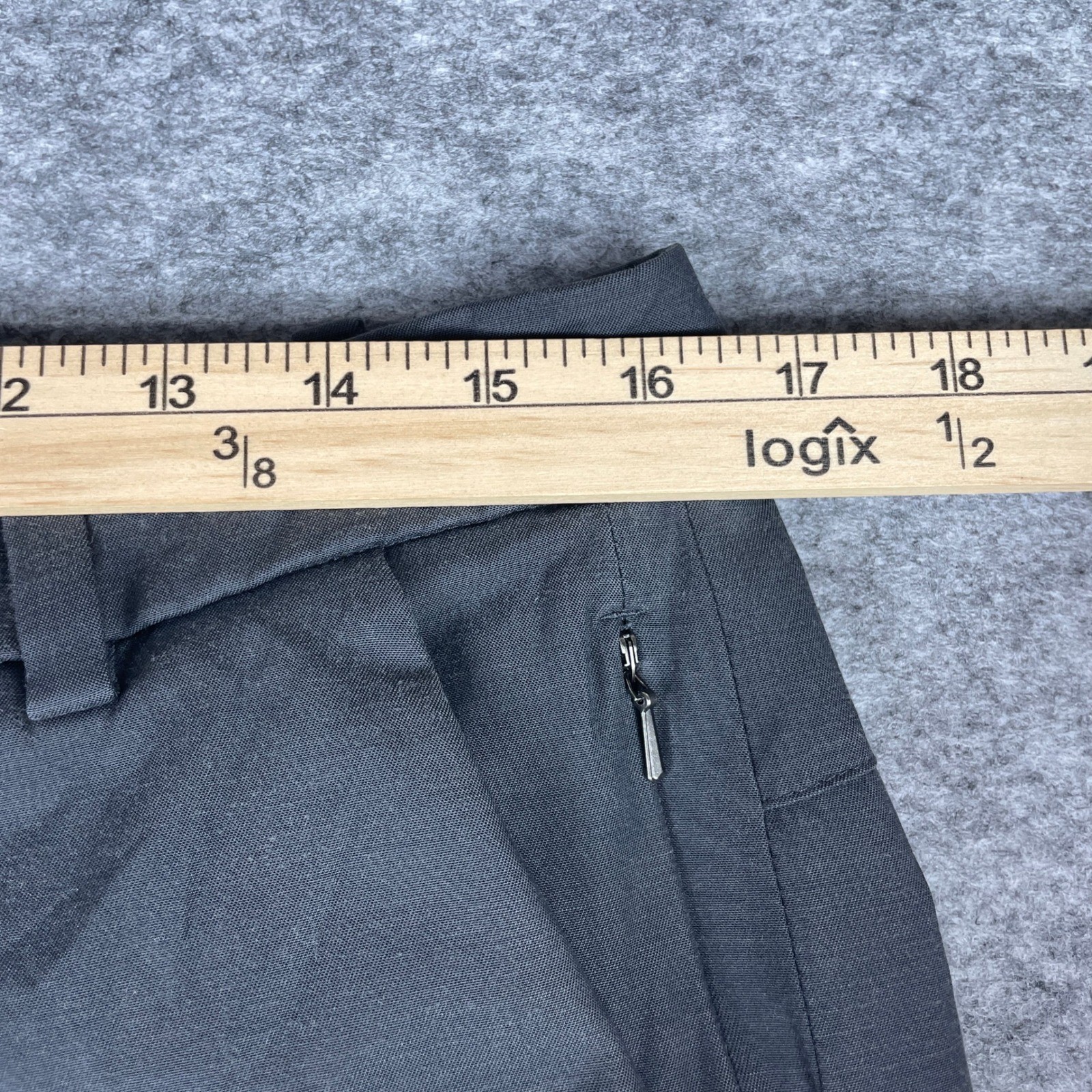 Lululemon Commission Pant Slim Mens 33×34 Grey Warpstreme Chino Trousers