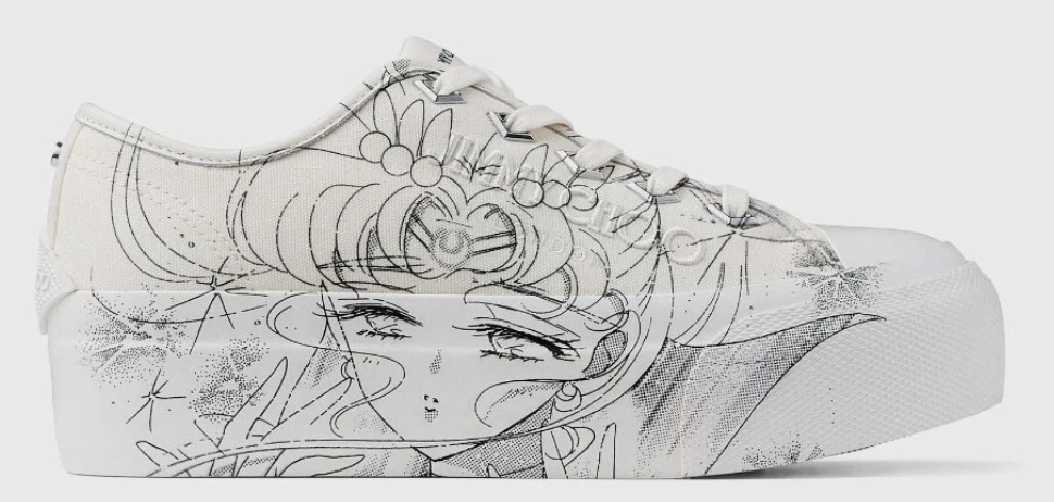 Jimmy Choo x Sailor Moon Canvas Sneakers EU 37 US 7 Limited Edition