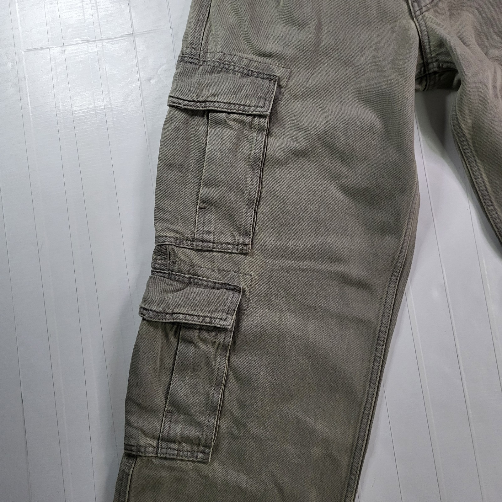 Levi’s 578 Baggy Fit Cargo Jeans 32×32 Mens Light Gray New With Tags Denim
