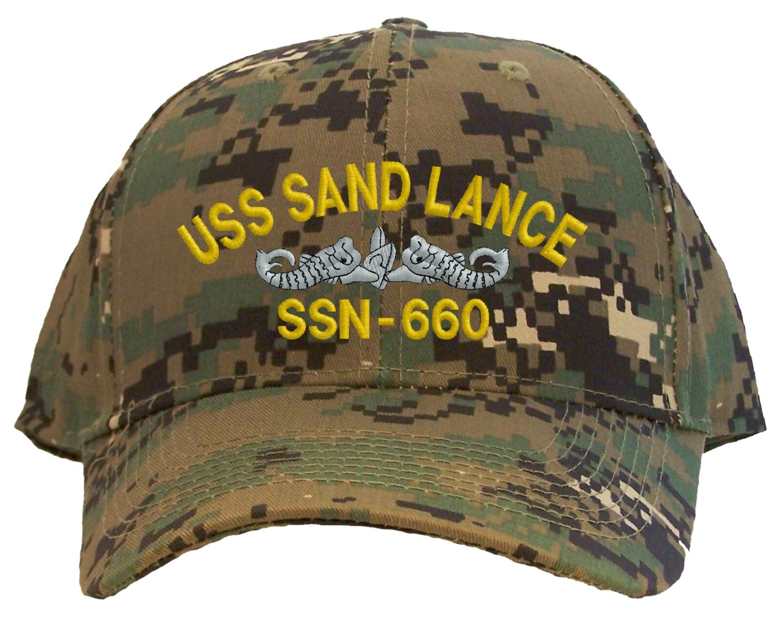 Personalized US Naval Submarine Name of your Choice Embroidered Baseball Cap