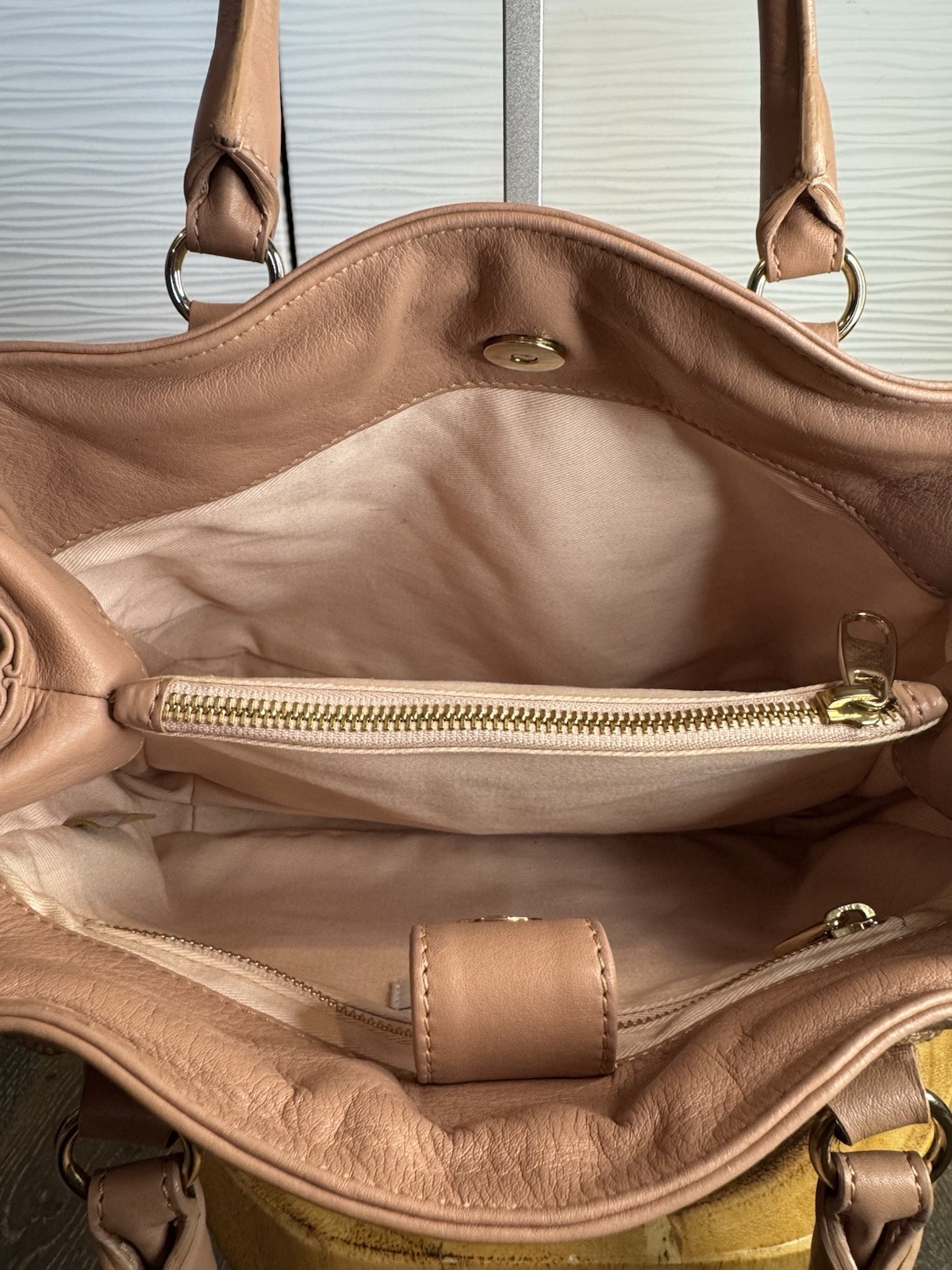 RED VALENTINO Quilted Mesh And Leather Tote Bag With Double Handles.