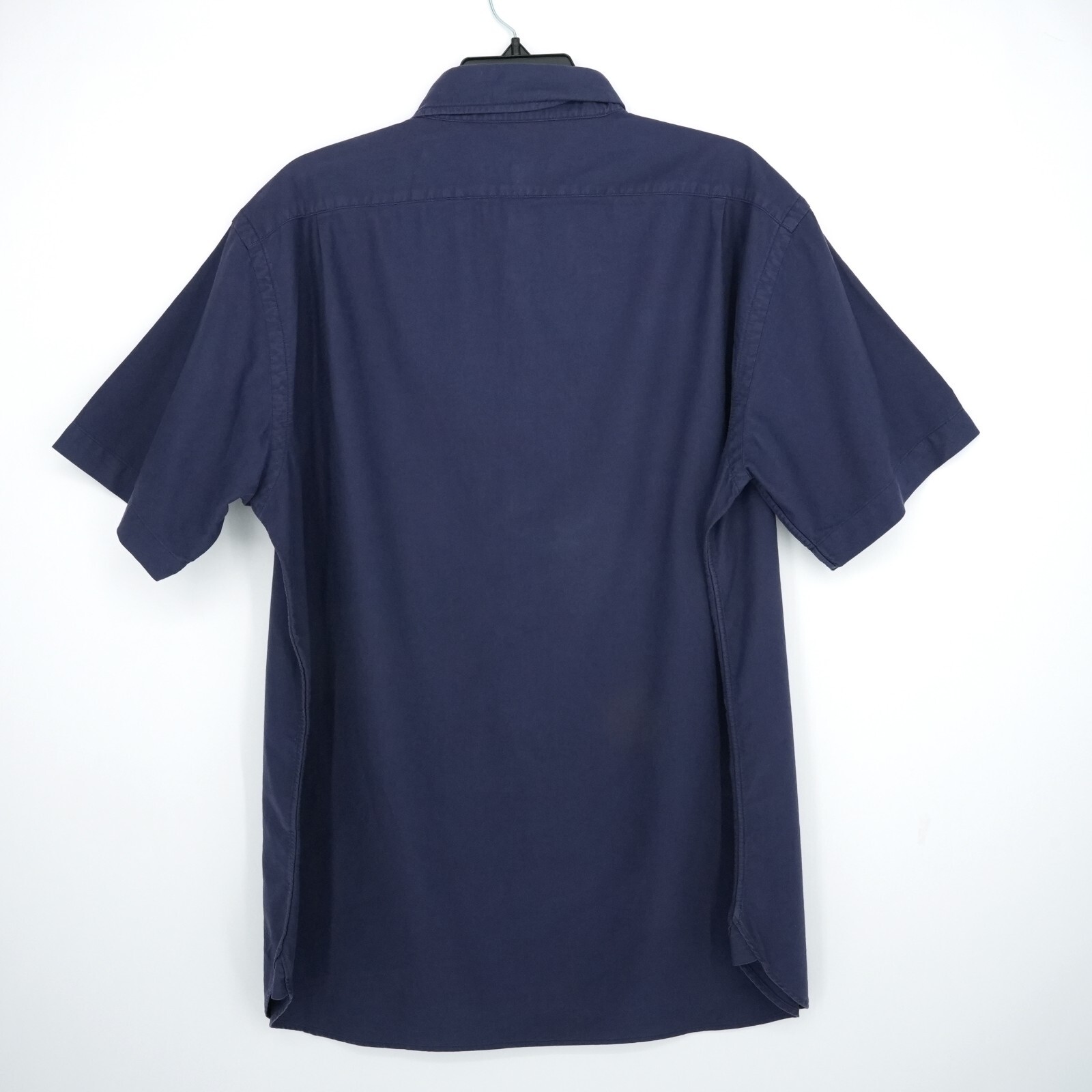 Cremieux Washed Down Men’s Short-Sleeve Shirt L Blue Solid NWT $75
