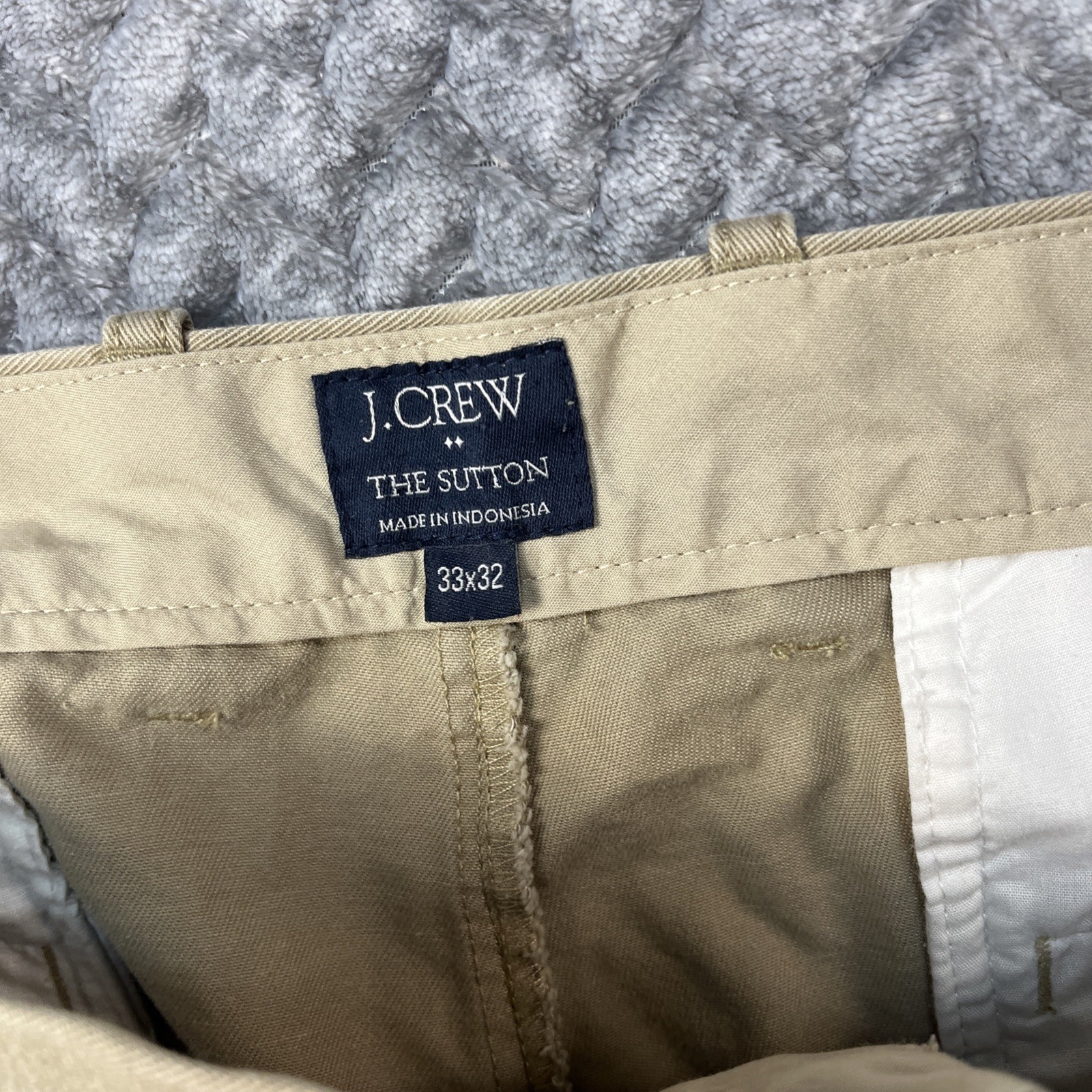 J Crew Pants Mens 33×32 Beige The Sutton Chino Casual Classic