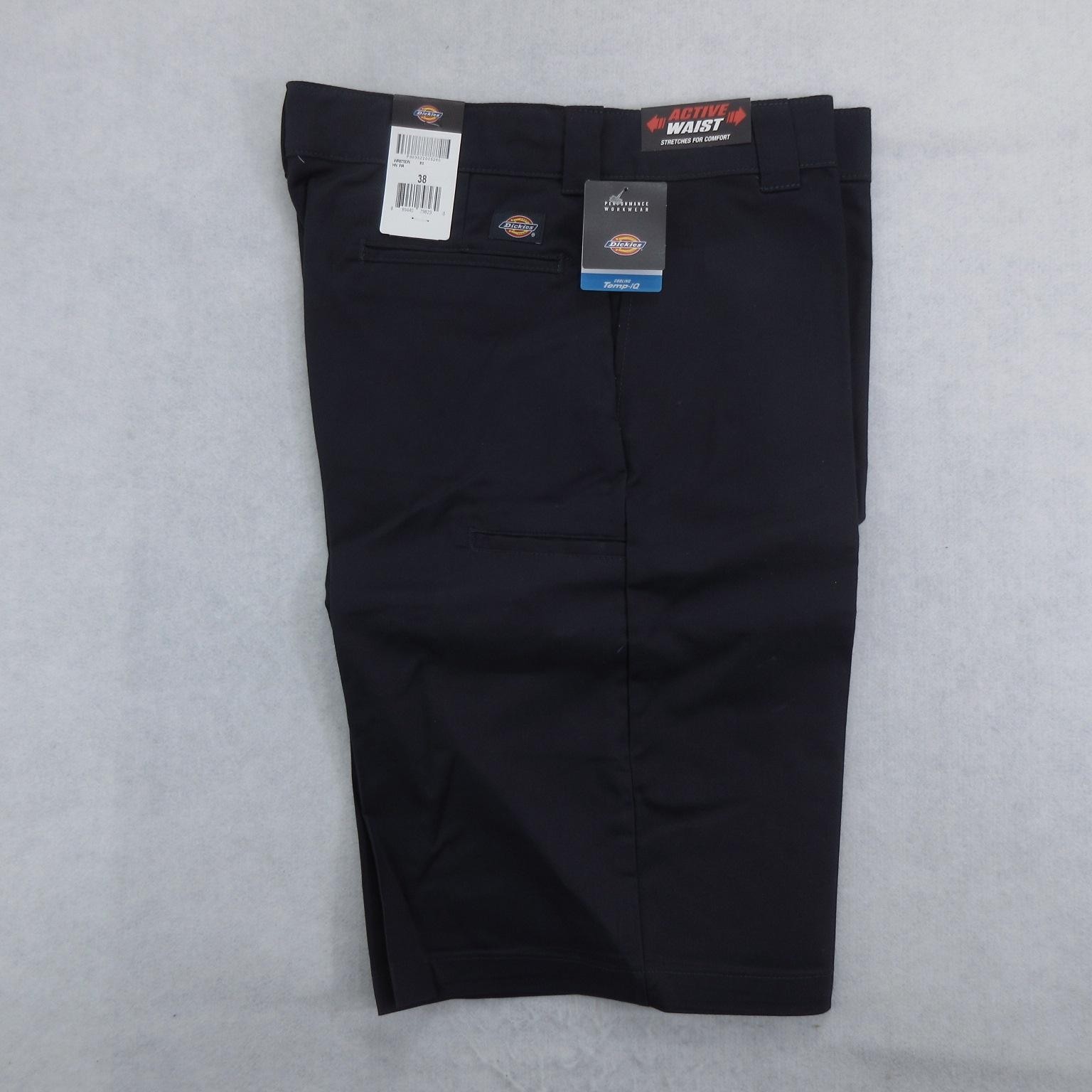 Dickies Shorts Mens 38 Navy Blue Temp-iQ Active Waist Performance Workwear Flex