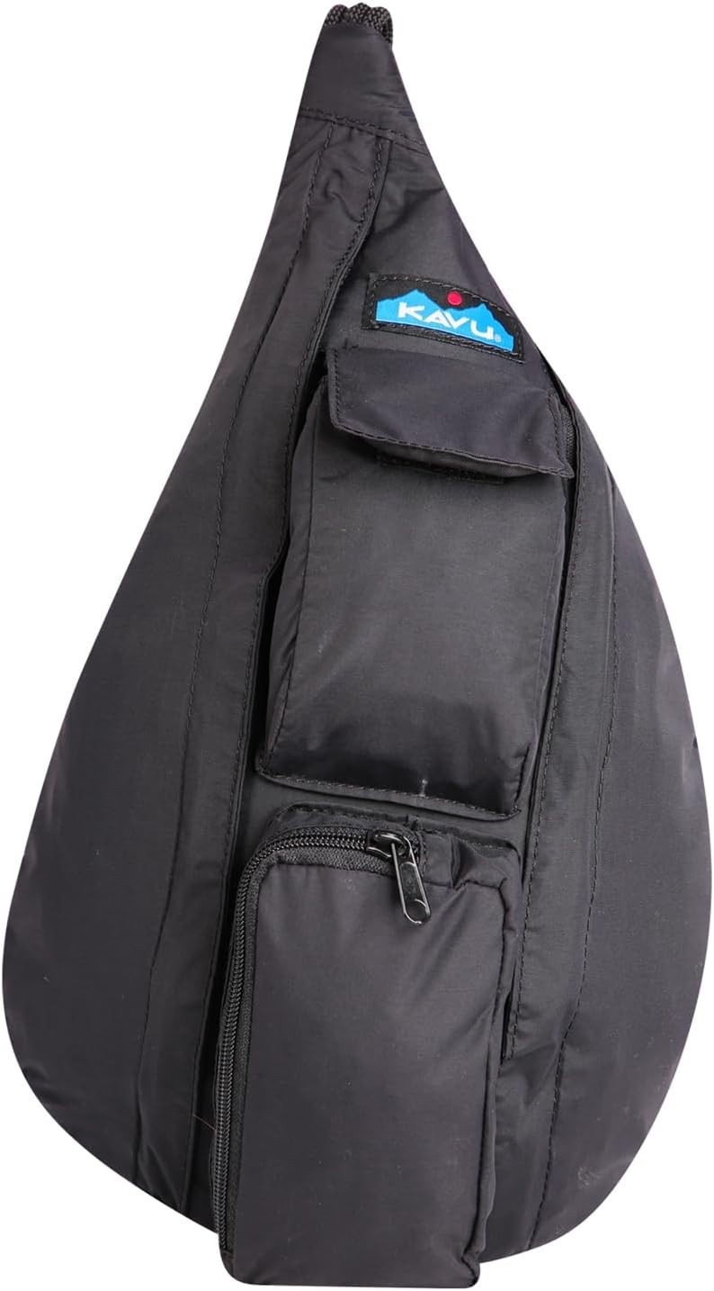 KAVU Mini Rope Sack Sling Crossbody Backpack, Blackout – New with Tags