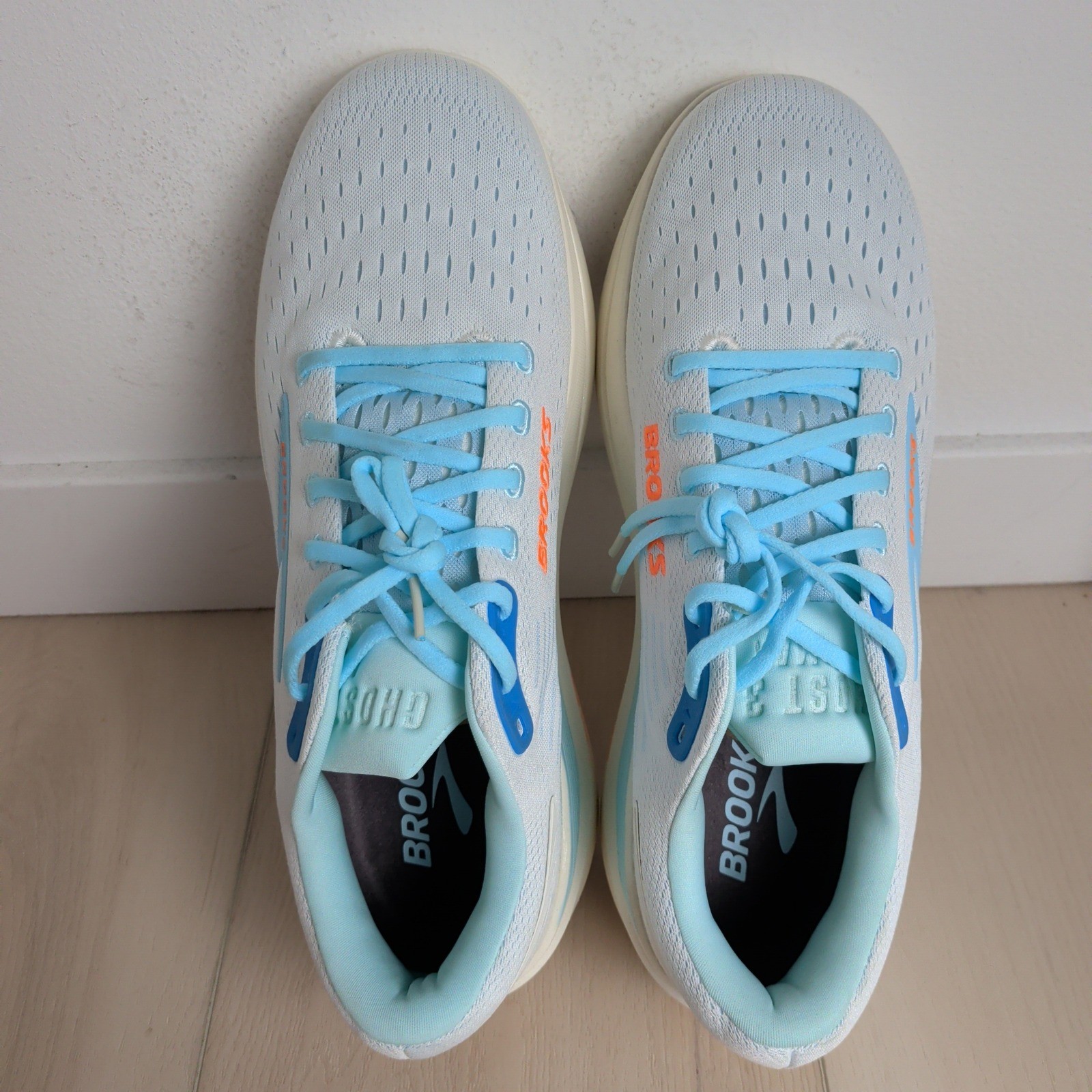 NEW Brooks Ghost Max 3 Bluewash/Atomizer/Orange Men 13 Sneaker Shoes 1104641D417