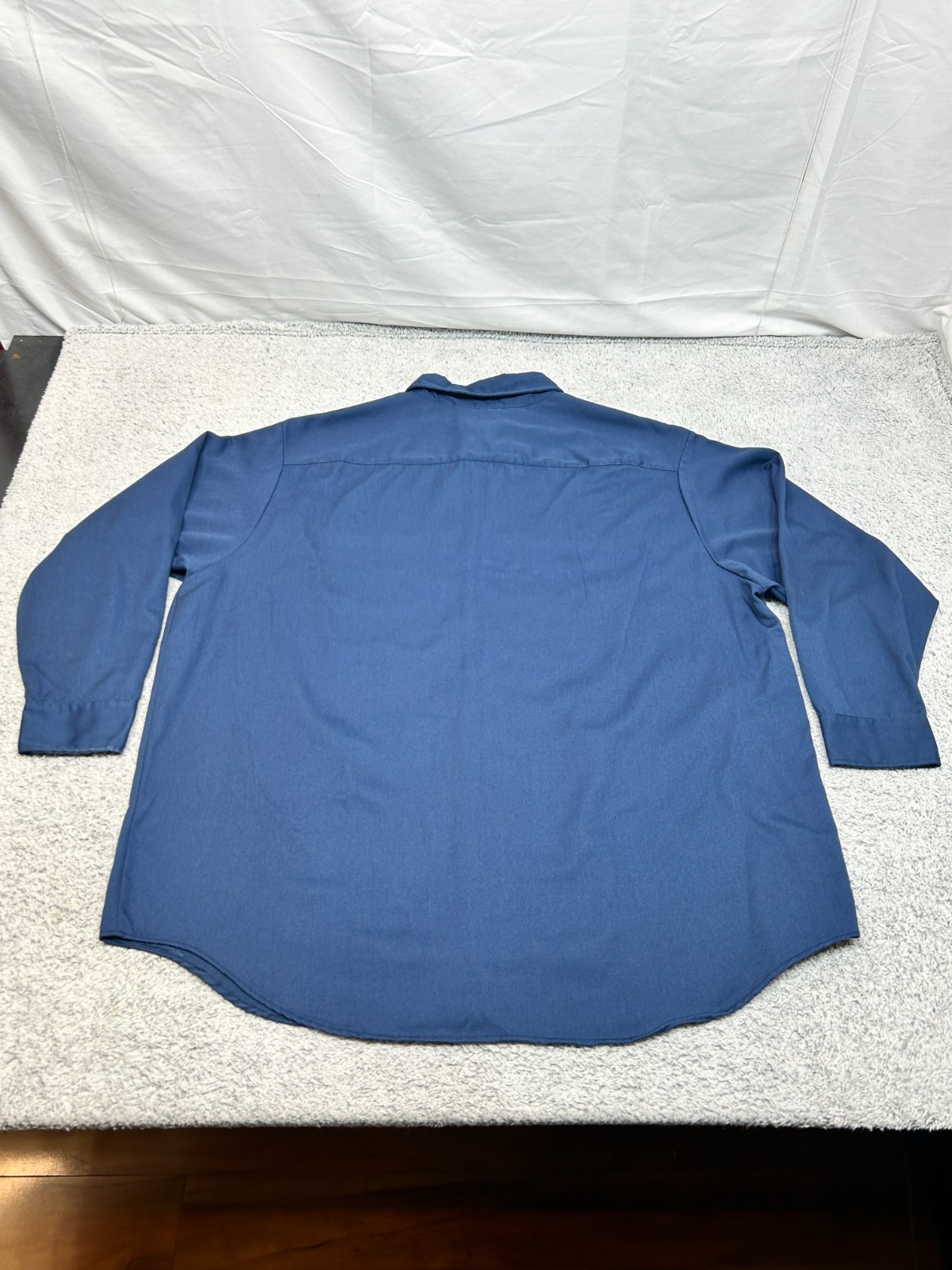 Vintage Big Mac Work Button Shirt Men’s XXL (19-19.5) Navy Blue Canvas Workwear