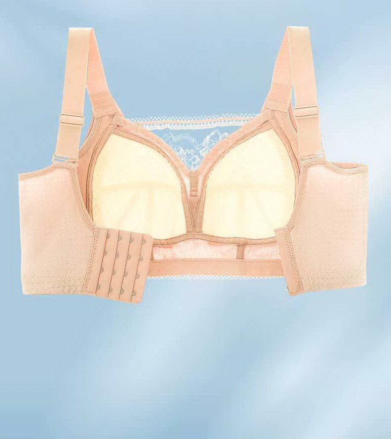 Women Bras Full coverage Wireless Floral thin Push up Plus Size Underwear 33571