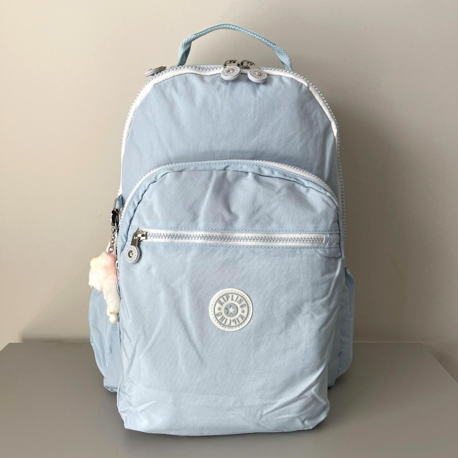Kipling Seoul Up 17″ Laptop Extra Large Backpack in Frost Blue SP NWT