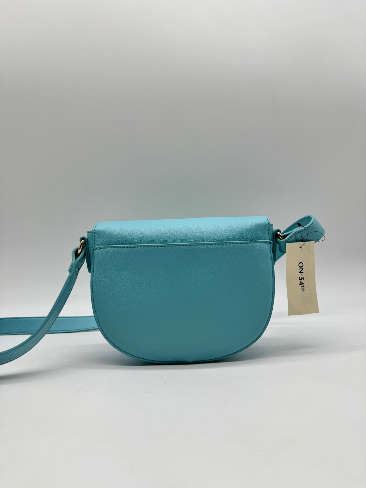 On 34th Holmme women’s small saddle crossbody bag -SEA SPRAY / AQUA~