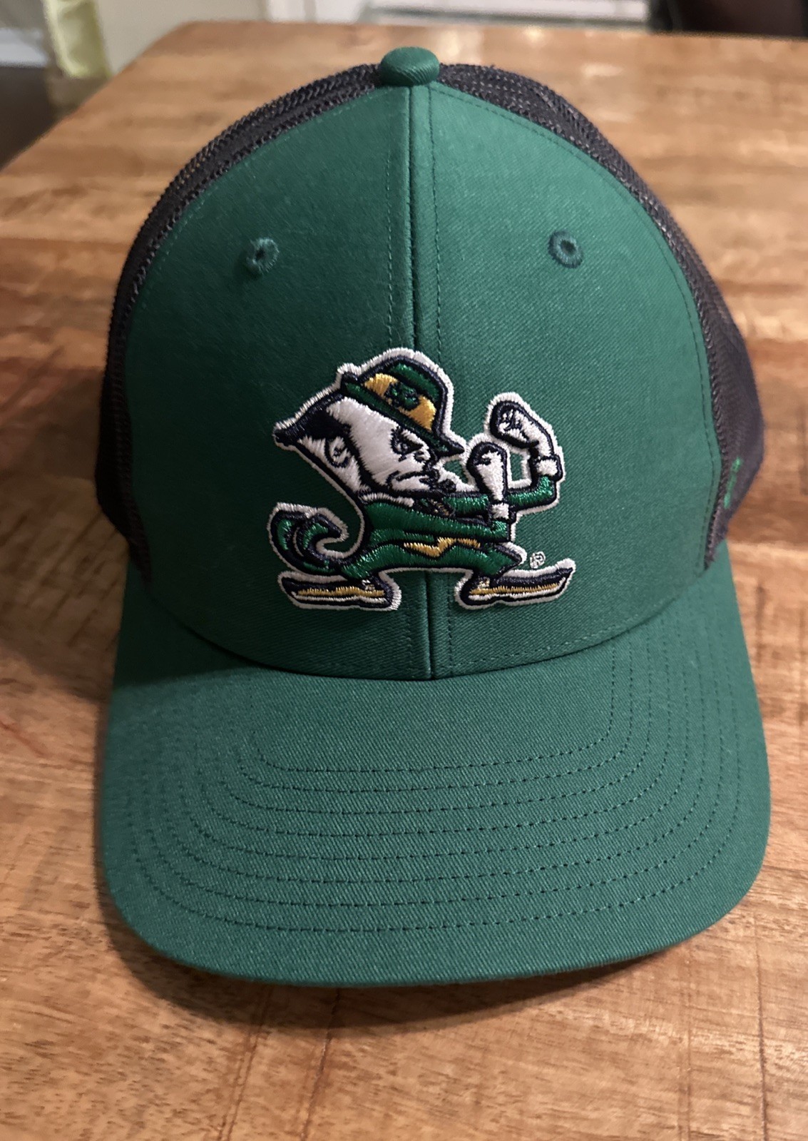 ’47 Brand Notre Dame Fighting Irish NCAA Trucker Snapback Hat Green Black