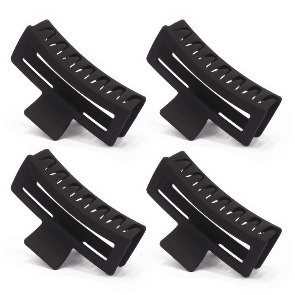 Ahoney 5″ Black Extra Large Hair Clips (4PCS) – Giant Claw Clips for Thick Long