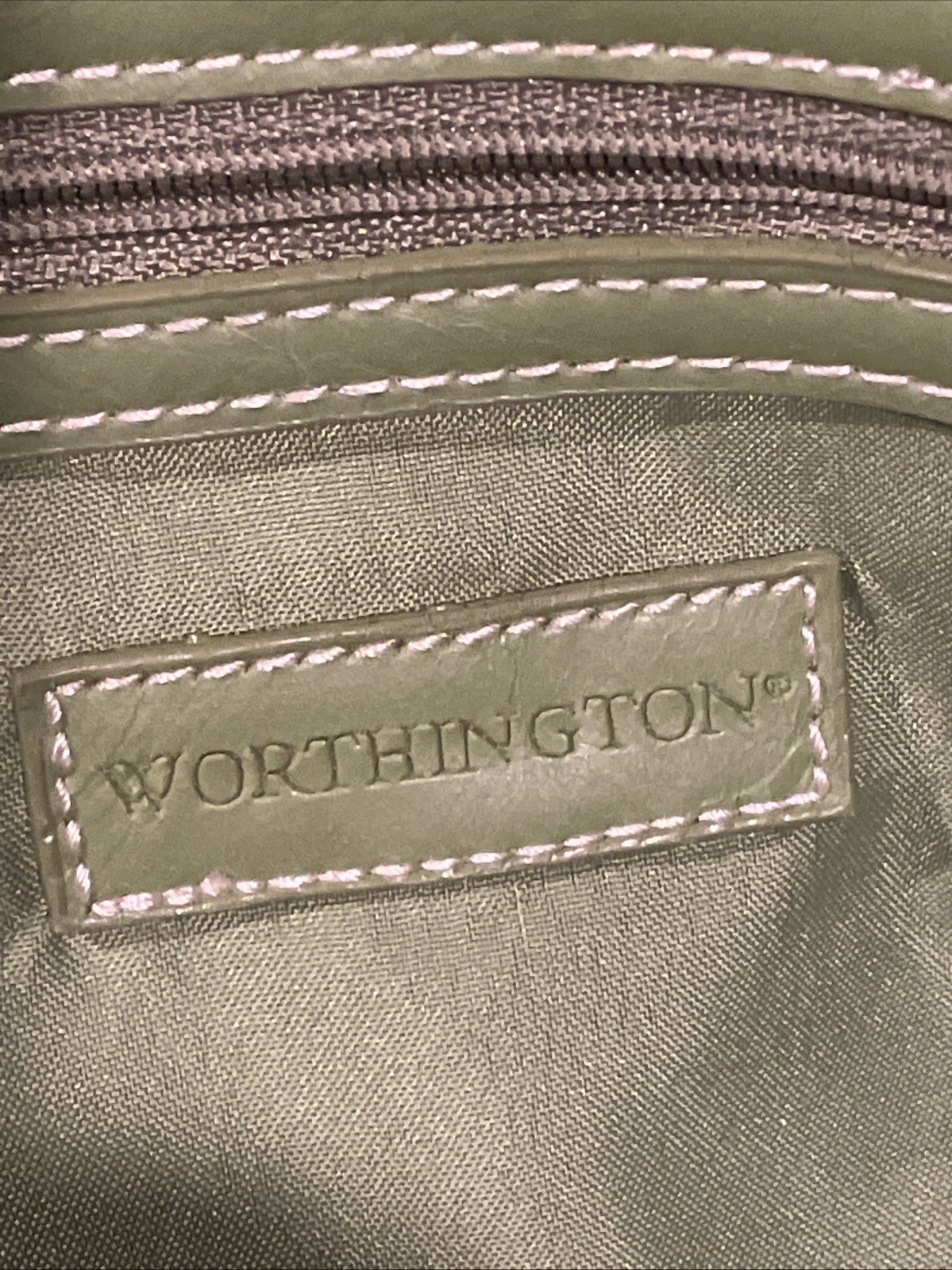Worthington Vibrant Green PVC Faux Leather Handbag Purse
