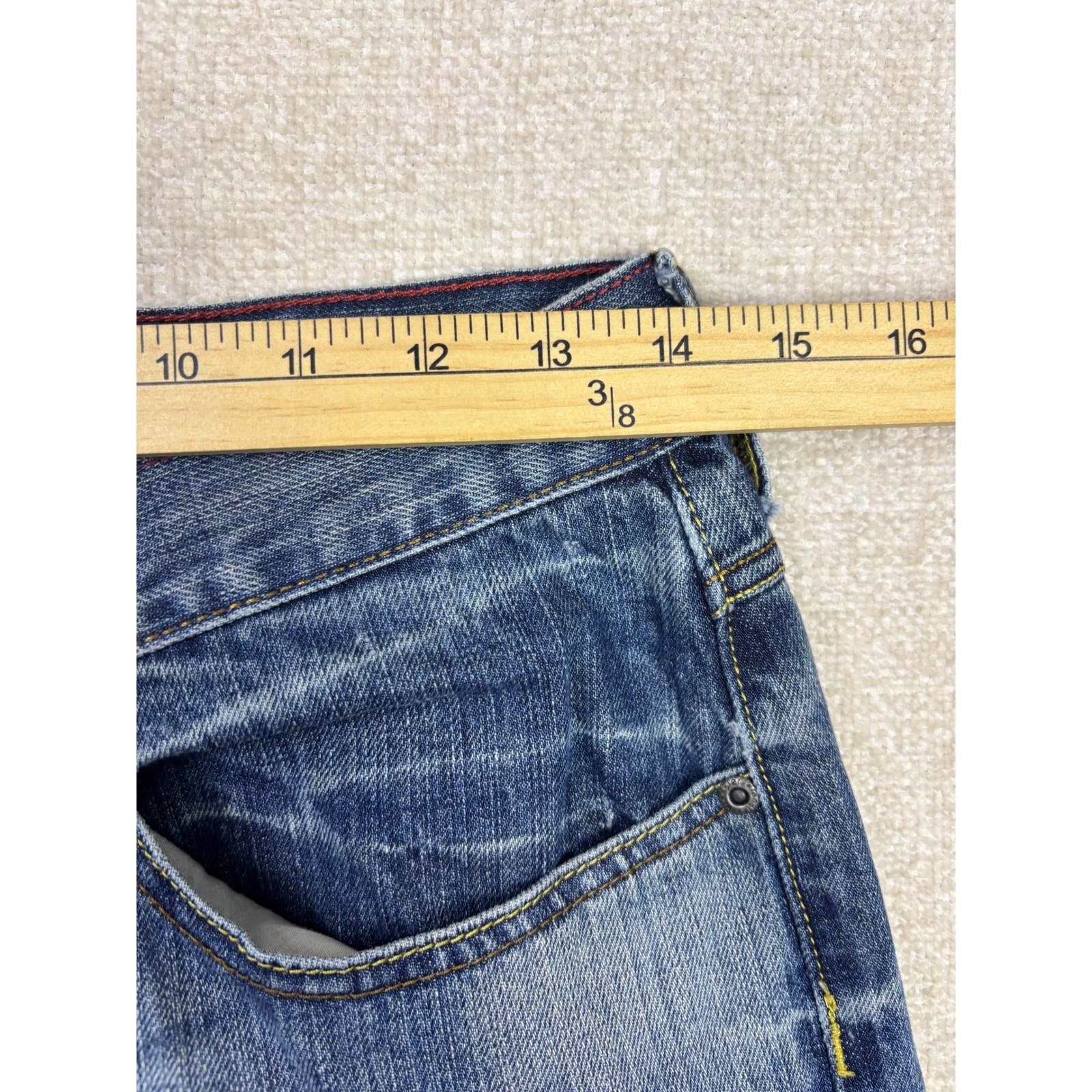 Wrangler Jeans Co Mens Relaxed Straight Leg Denim Blue Jeans 28×27 Medium Wash
