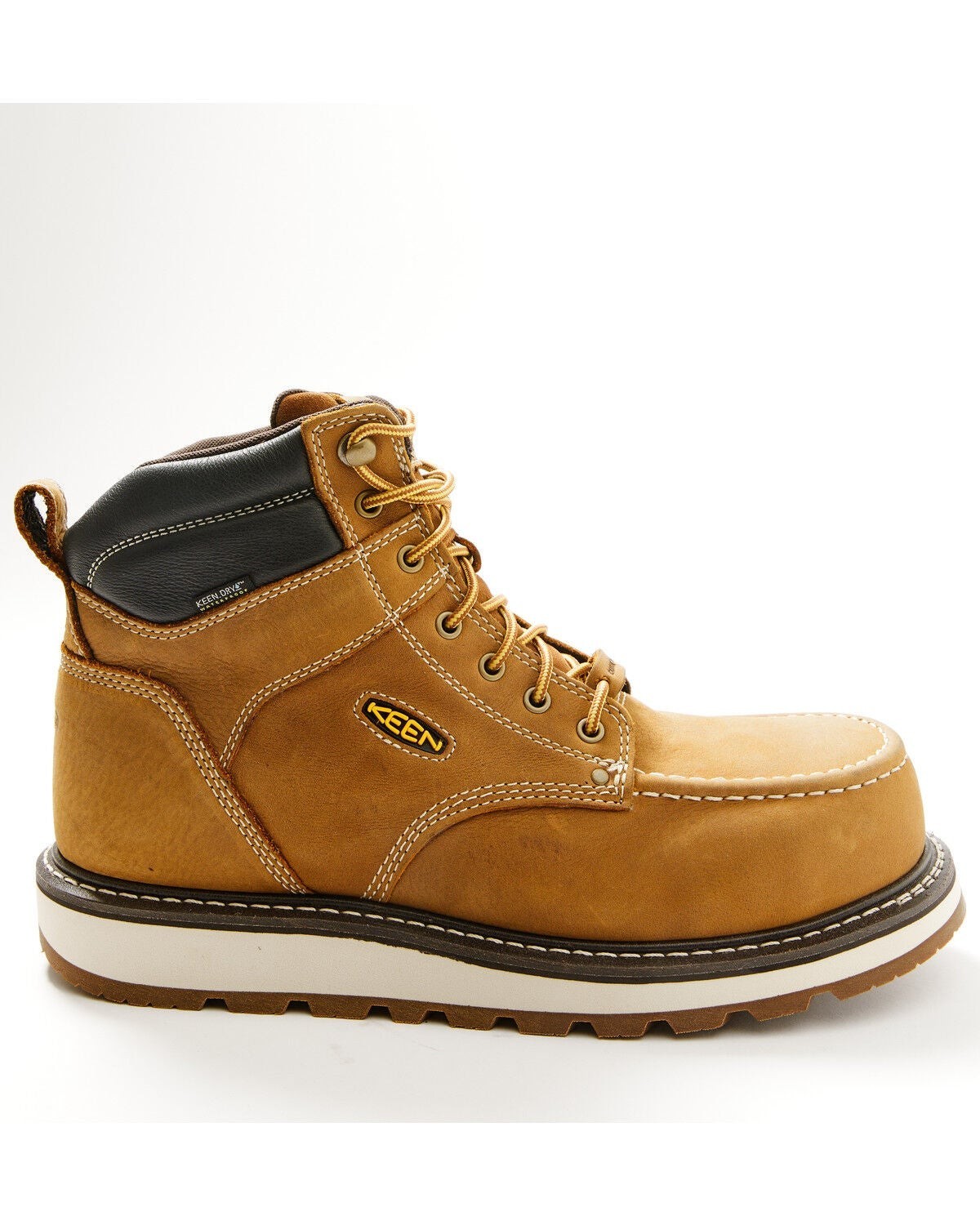 Keen Men’s Cincinnati 6″ Carbon Toe Waterproof Leather Work Boots EH Rated