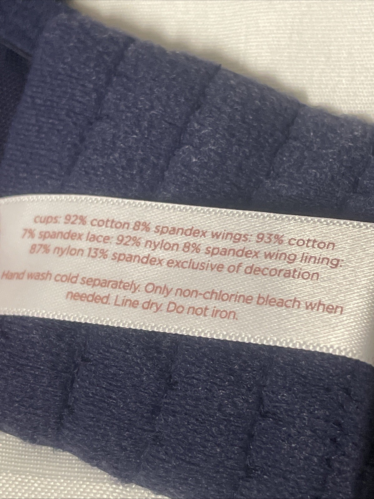 Cacique 98% Cotton Size 44C Full Coverage Stretch Lane Bryant Blue