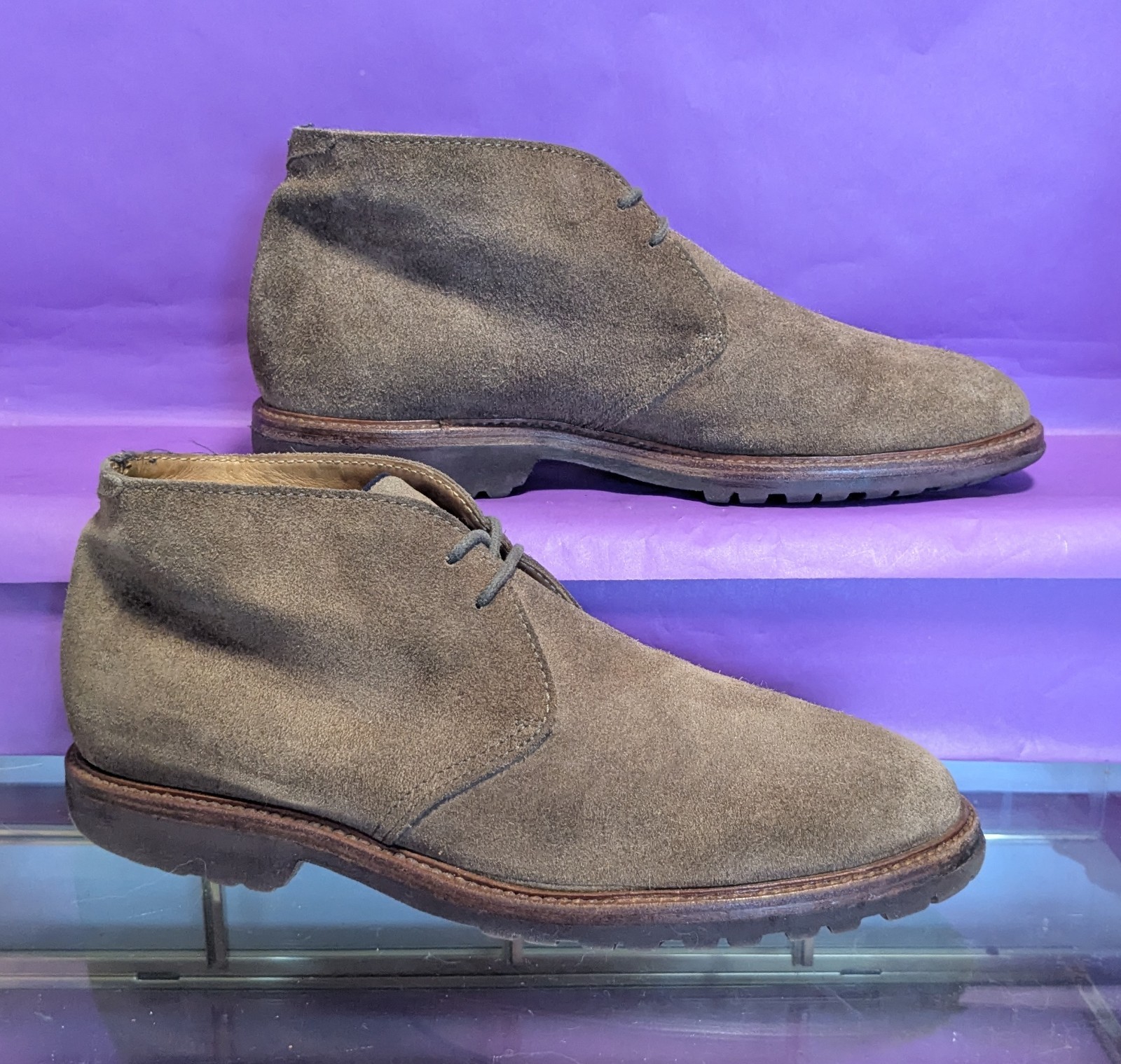 Brunello Cucinelli Brown Suede Desert Boots Men’s 45 Made in Italy Vibram